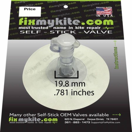 FixMyKite.com 7mm Kiteboarding Valve, 2-Way only