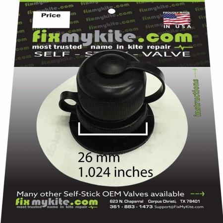 FixMyKite.com Slingshot Complete Screw Valve Inflate/Deflate Airlock 2