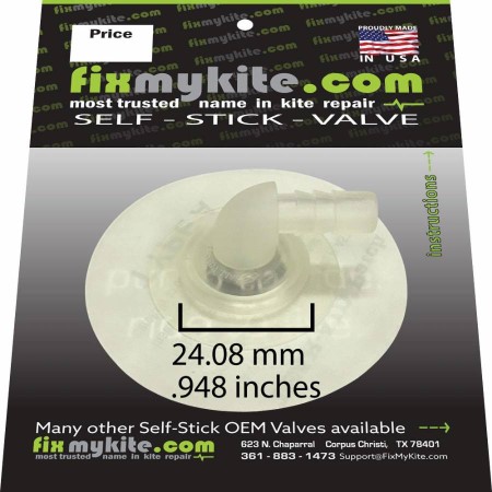 FixMykite.com F One 90 Degree "L" One Pump Valve for the Leading Edge